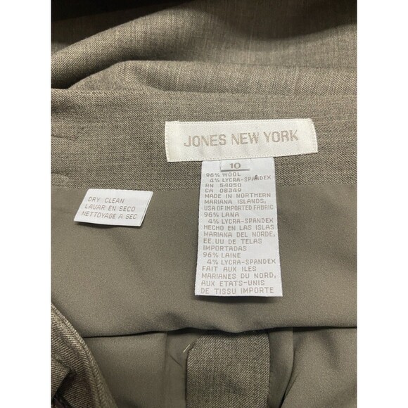 Jones New York  Skirt Womens Size 10 Wool Blend Front Pleat Belt Classic Pencil - Picture 4 of 4